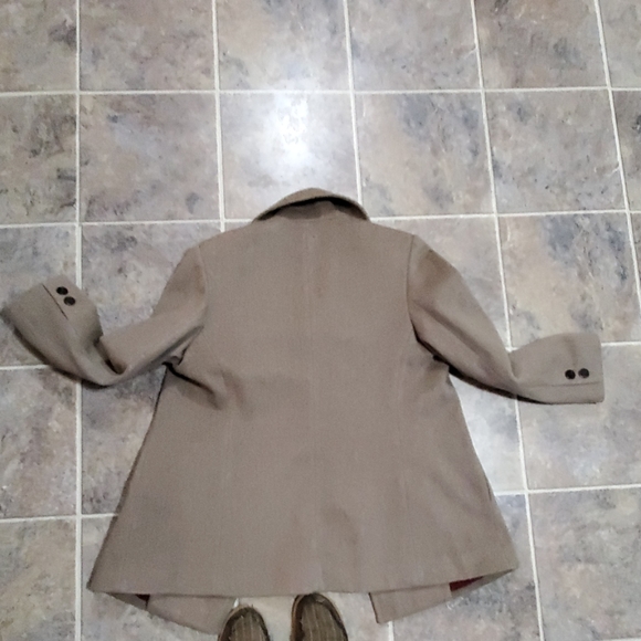 PJ Skipper beige hip length wool peacoat - Picture 5 of 5